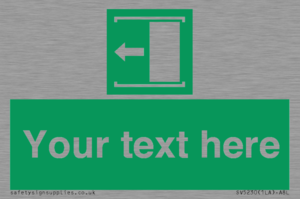 Custom Slide to Open Sign